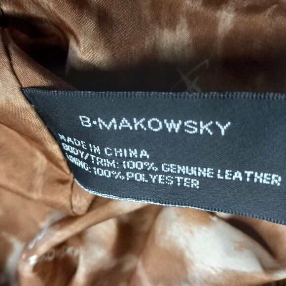 B. Makowsky Black Leather Shoulder bag Cottagecore Grandmacore - Picture 7 of 10